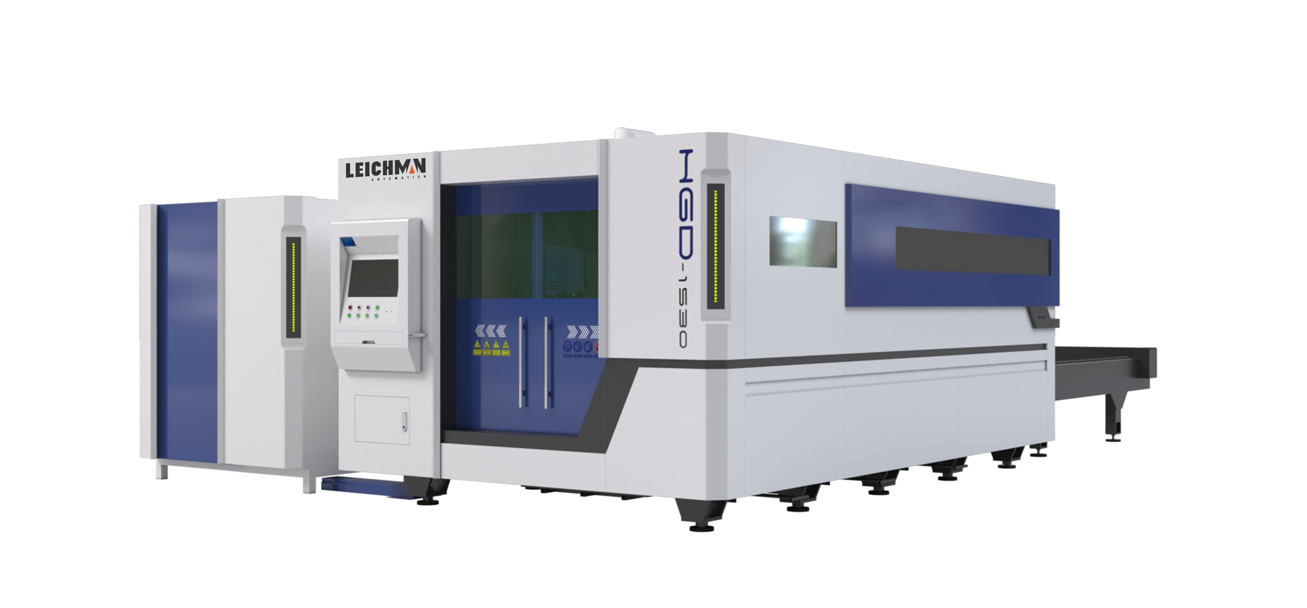 Fiber Laser Cutting Machine with Exchange Table