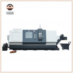 CK6166 horizontal CNC lathe machine with Φ660mm swing over bed and 11KW powerful spindle