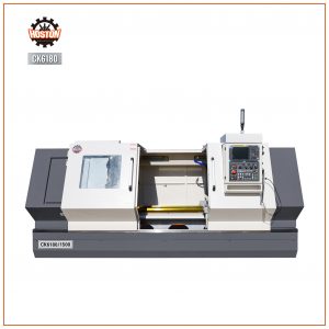 CK6180 industrial hard guideway CNC lathe with HT300 cast iron and 600mm wide bed.